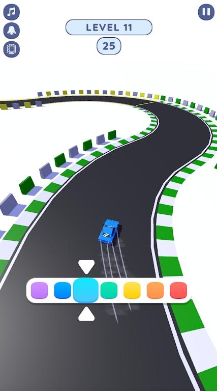 彩色赛车竞速游戏截图