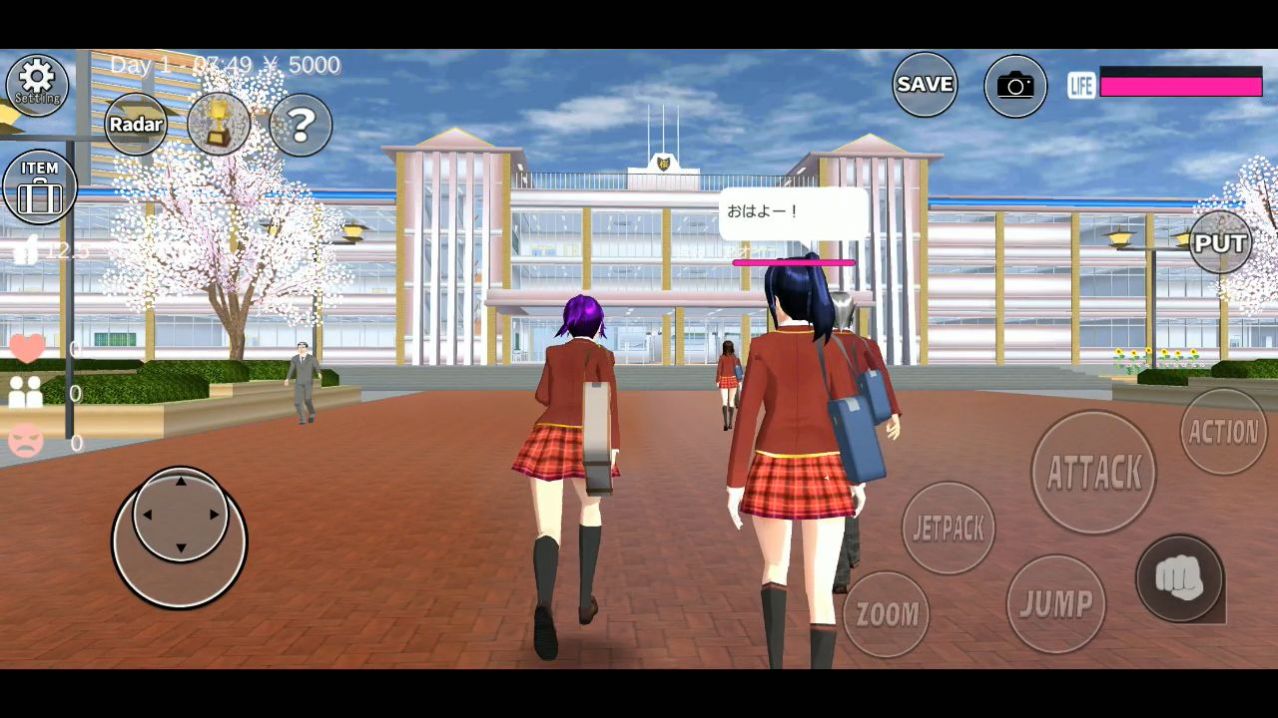 sakura campus simulator英文版游戏截图
