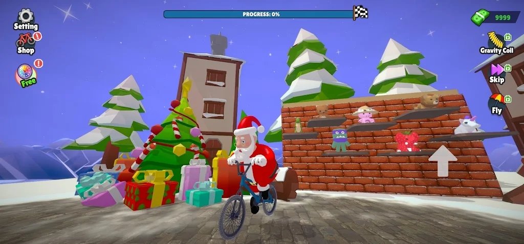 圣诞老人自行车大师最新版图1